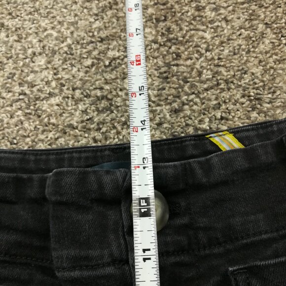 Anthropologie Maeve Jeans Colette Denim High-Rise Cropped Wide-Leg Black Sz 30 - Picture 11 of 11